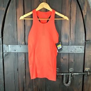 Nike swoosh orange training racerback top S